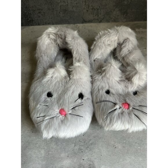 Crewcuts Bunny Slippers Girls Size 4.5 Womens Size 6/6.5 - Picture 2 of 13